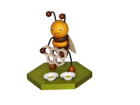 Sammelfigur Biene mit Honigwabe 