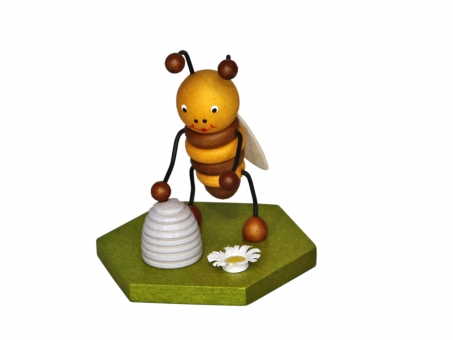 Sammelfigur Biene mit Bienenkorb 